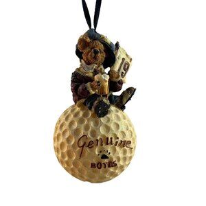 Boyds Bears Golf Ornament Bear Masters 2000 Numbered Ltd Edition 19TH Hole Beer